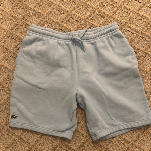 Lacoste Light Blue Sweat Shorts - Picture 2 of 4